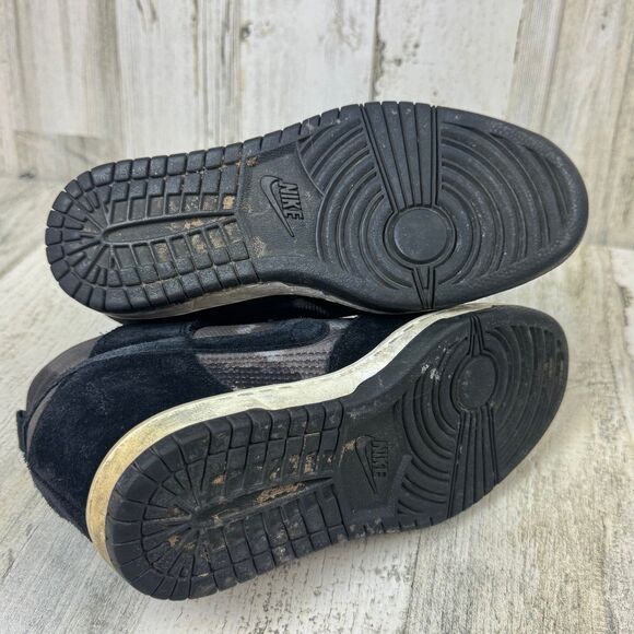 Nike Dunk Sky High Suede Hidden Wedges Black/Pink Camo Women's Sz 7 - Picture 9 of 9